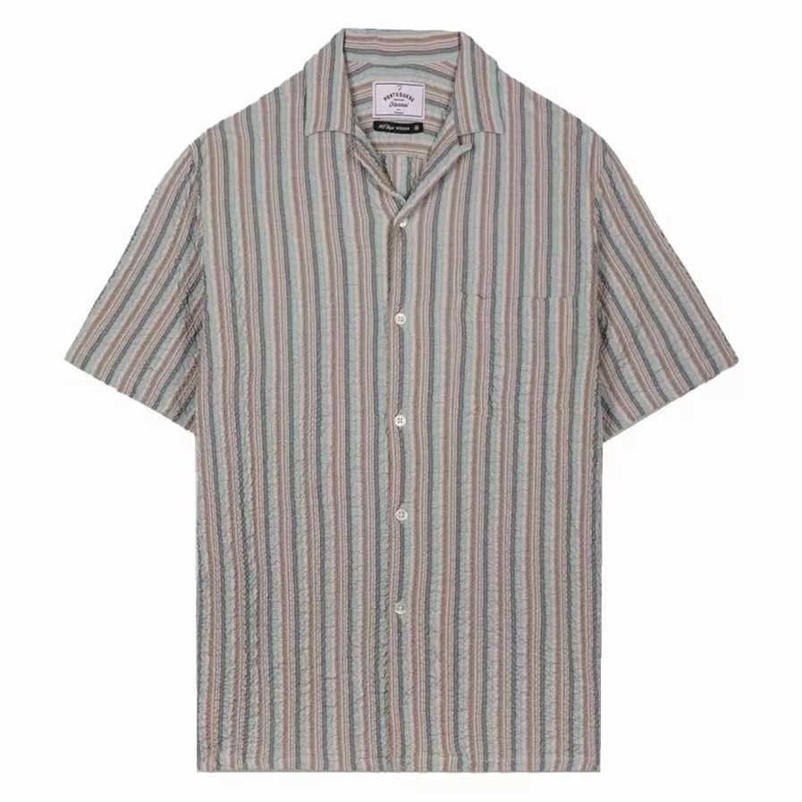 Clothing * | Rugged Stripe Ss Shirt Multi Stripe Multi Stripe