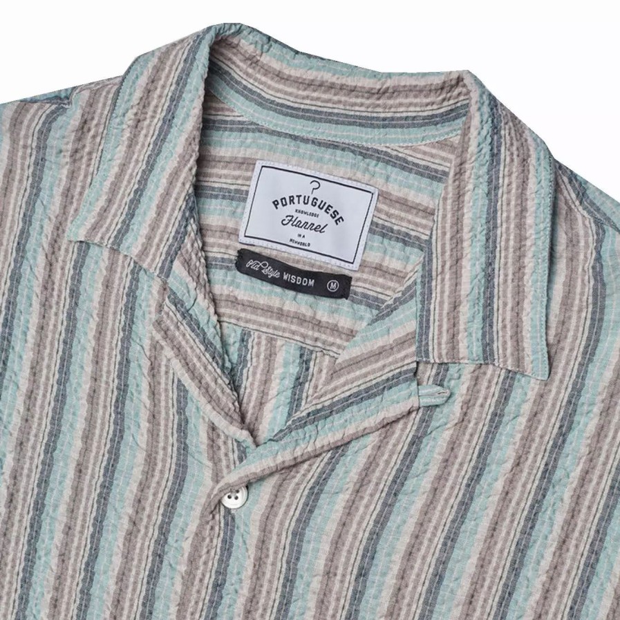 Clothing * | Rugged Stripe Ss Shirt Multi Stripe Multi Stripe