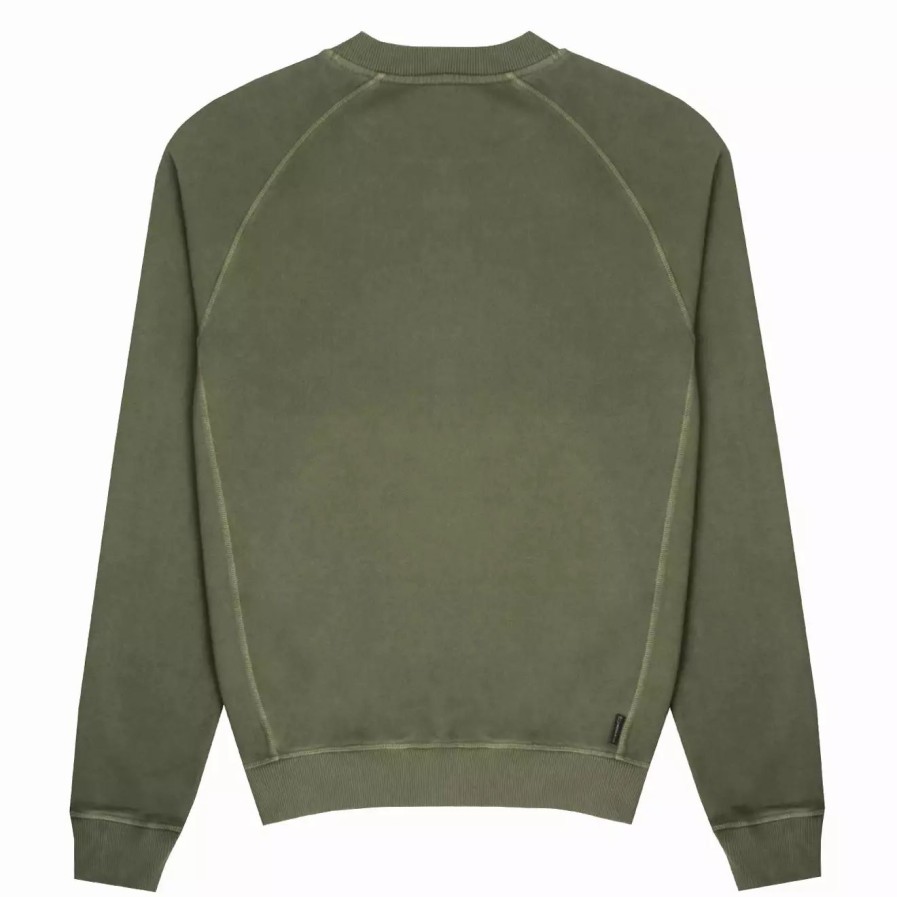 Clothing * | American Crewneck Sweat Ivy Green Ivy Green