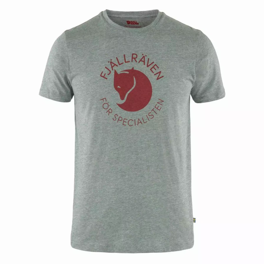 Clothing * | Fox T-Shirt Grey Melange Grey Melange