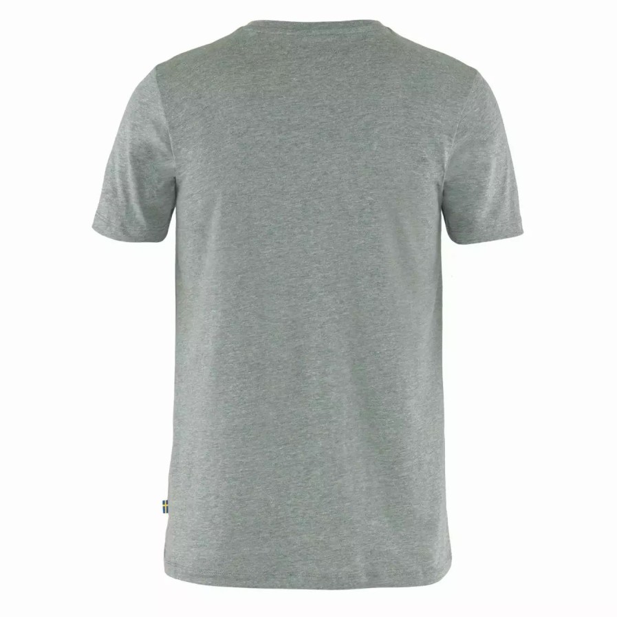 Clothing * | Fox T-Shirt Grey Melange Grey Melange