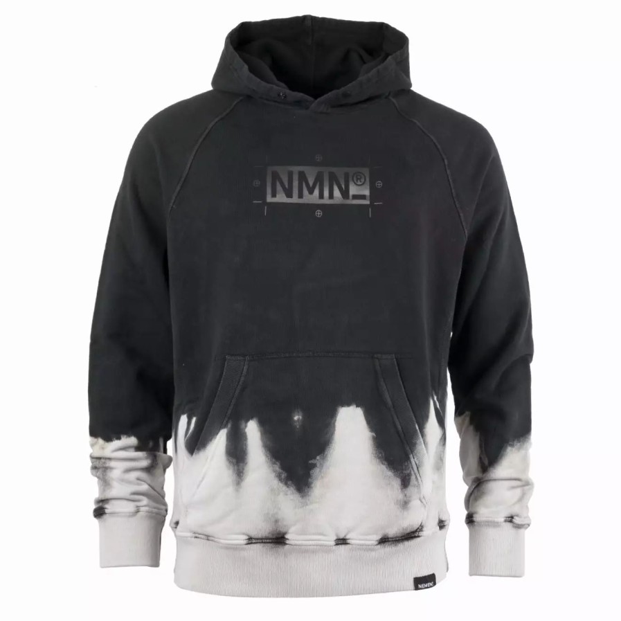 Clothing * | Gem Discharged Hoody Black Black