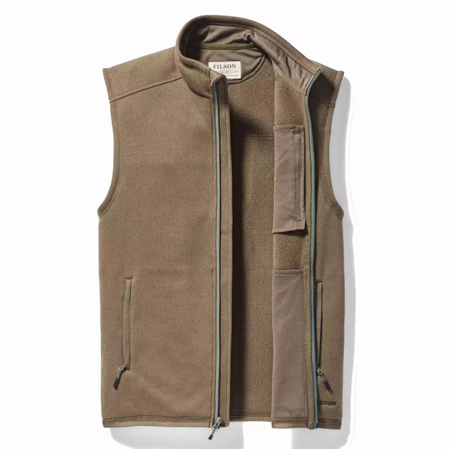 Clothing * | Ridgeway Fleece Vest Field Olive Fieldolive Fieldolive