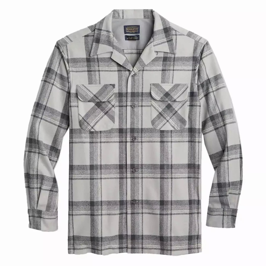 Clothing * | Board Shirt Grey Mix Plaid Grey Mix Plaid