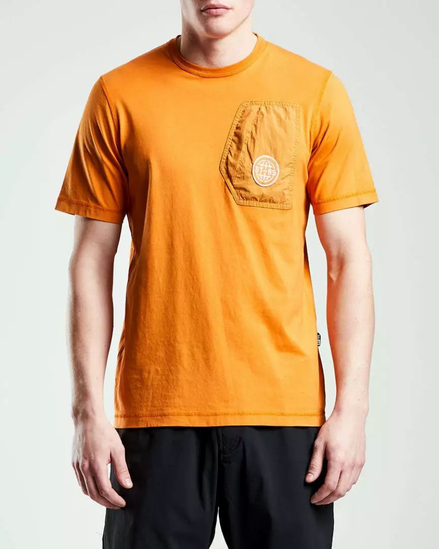 Clothing * | Globe Pocket Tee Light Orange Light Orange