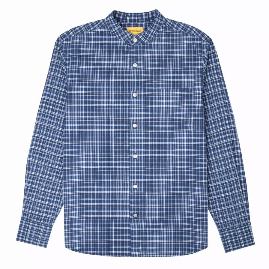 Clothing * | No.19 Band Collar Shirt Light Blue Light Blue