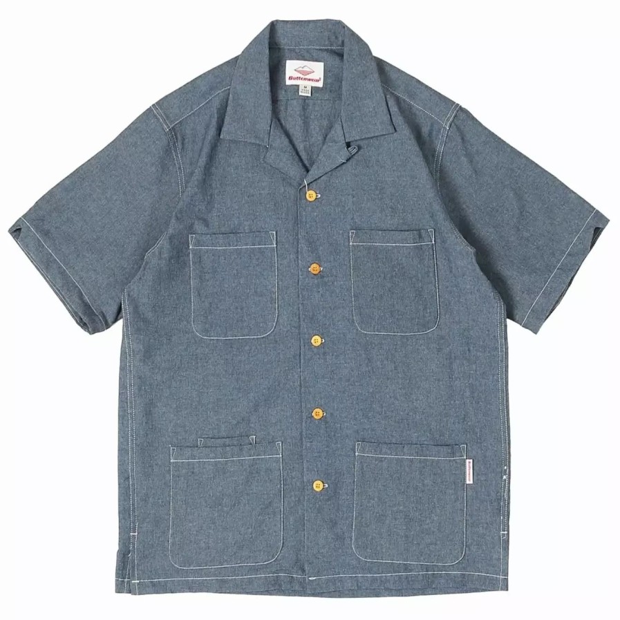 Clothing * | Five Pocket Island Shirt Chambray Blue Chambray Blue