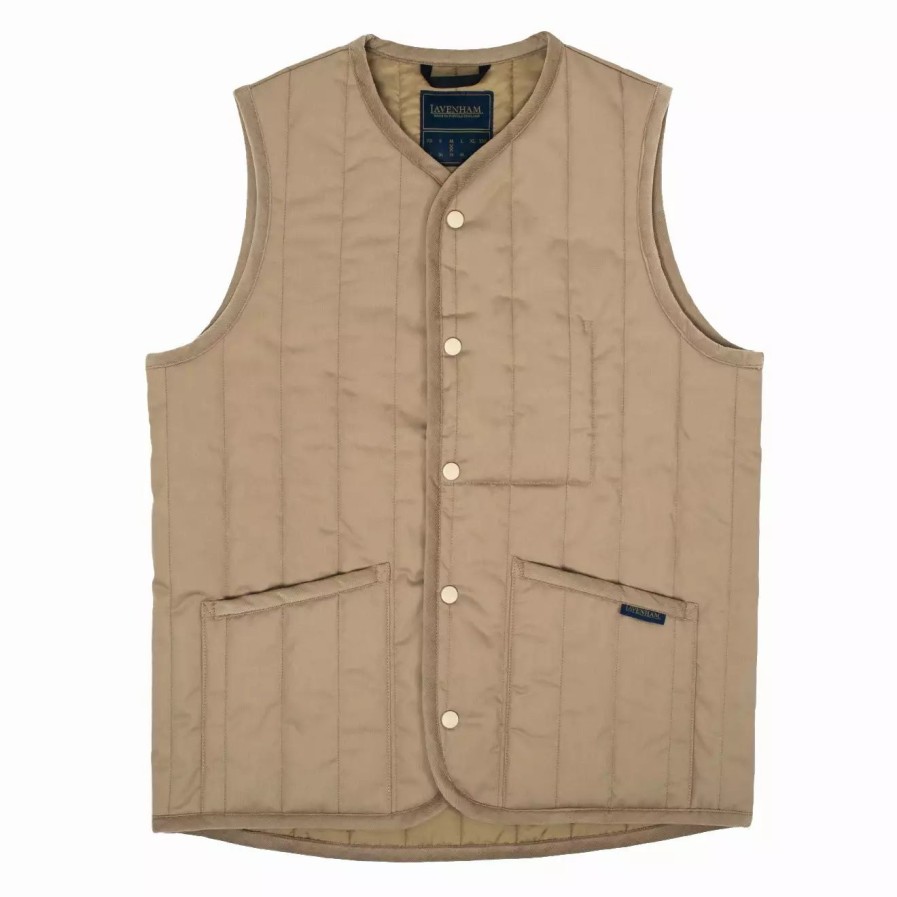 Clothing * | Thornham Gilet Beige Beige