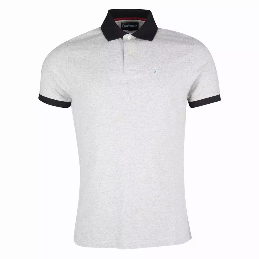 Clothing * | Lynton Polo Shirt Grey Marl Grey Marl