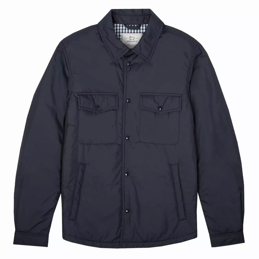 Clothing * | Alaskan Spring Overshirt Melton Blue Melton Blue