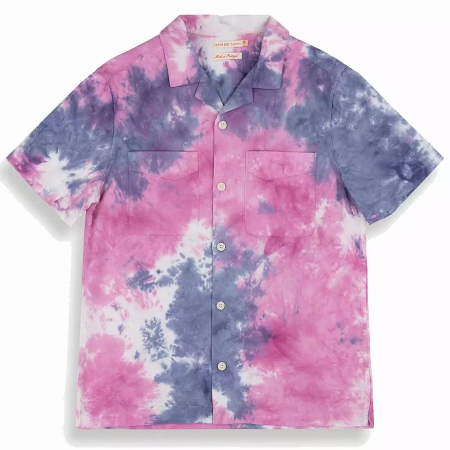 Clothing * | Maui Shirt Tie Dye Pink / Navy Tie Dye Pink / Navy