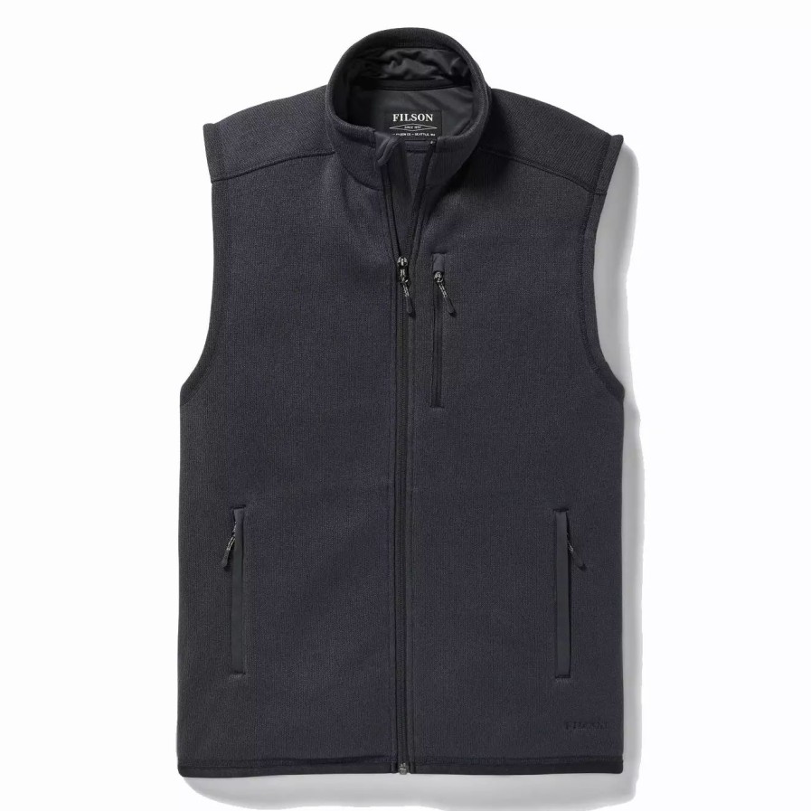 Clothing * | Ridgeway Fleece Vest Dark Navy Dark Navy