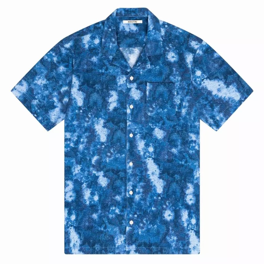 Clothing * | Crammond Ss Shirt Blue Marble Blue Marble