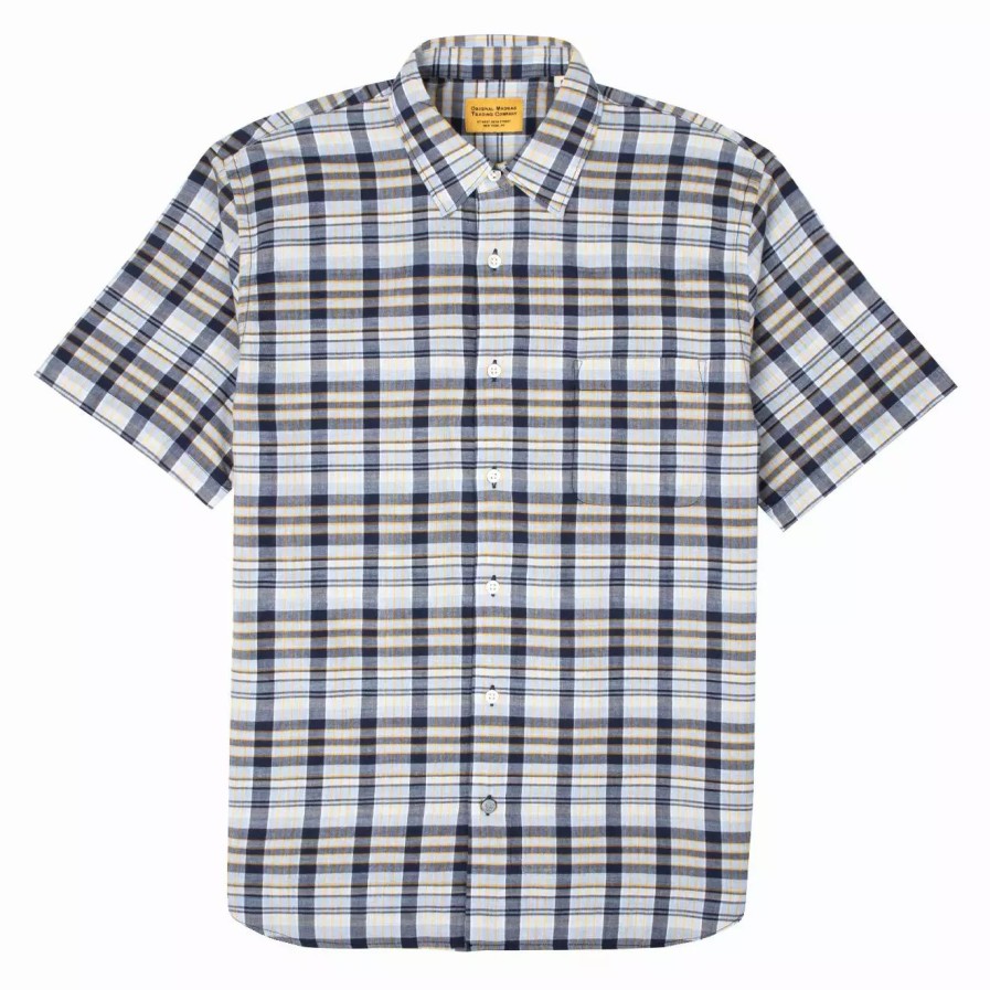 Clothing * | No.114 Lax S/S Shirt Light Blue / Navy Light Blue / Navy