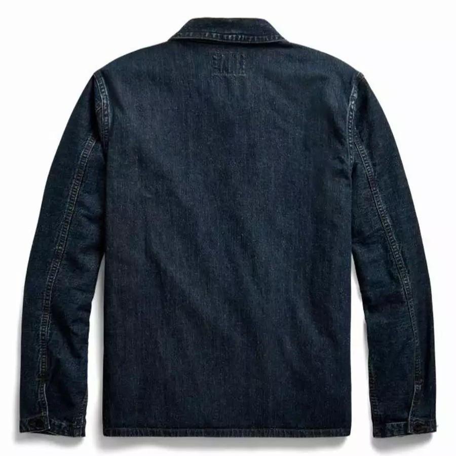 Clothing * | Indigo Denim Work Jacket Mayhews Wash Mayhews Wash