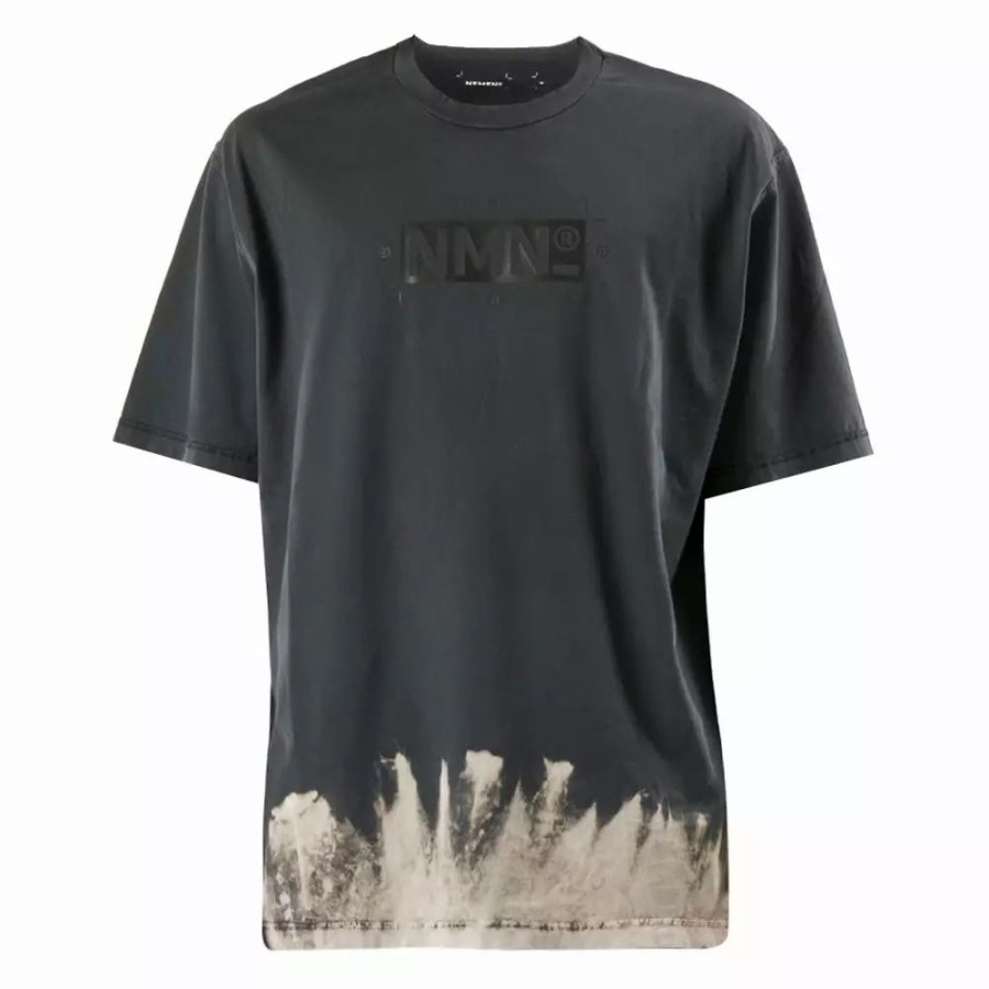 Clothing * | Logo Discharged T-Shirt Black Discharged Black Discharged Black