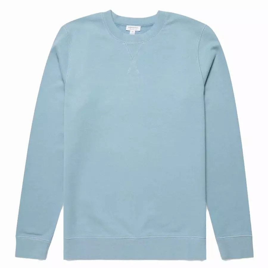 Clothing * | Loopback Sweatshirt Blue Mist Blue Mist