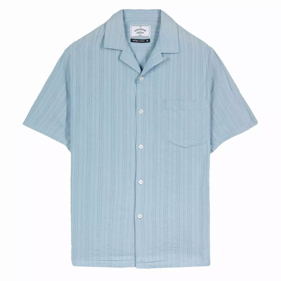 Clothing * | Vilar Ss Shirt Blue Blue