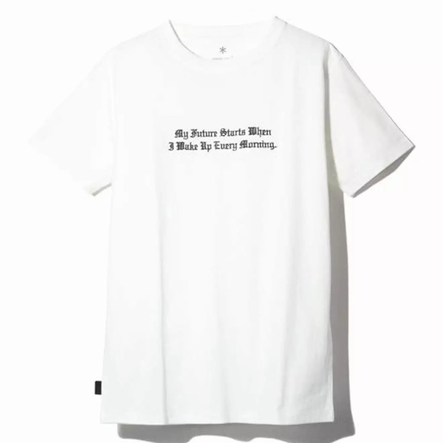 Clothing * | Typographical T-Shirt 3 White White