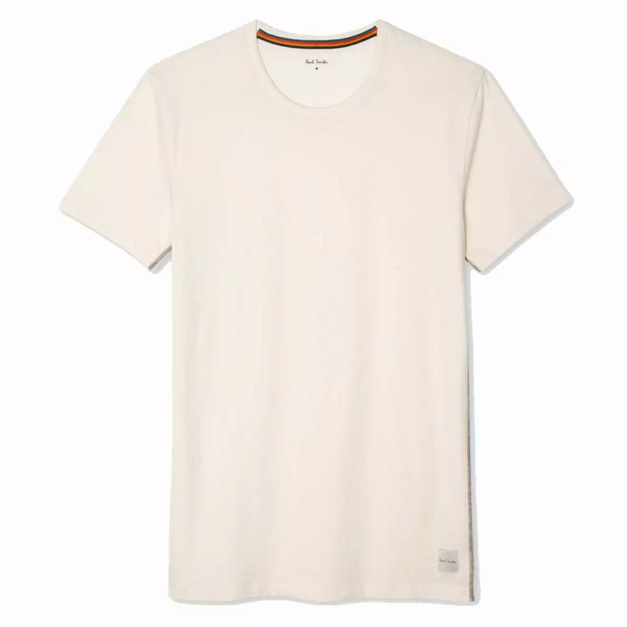 Clothing * | Cotton Crew Neck T-Shirt Off White Off White