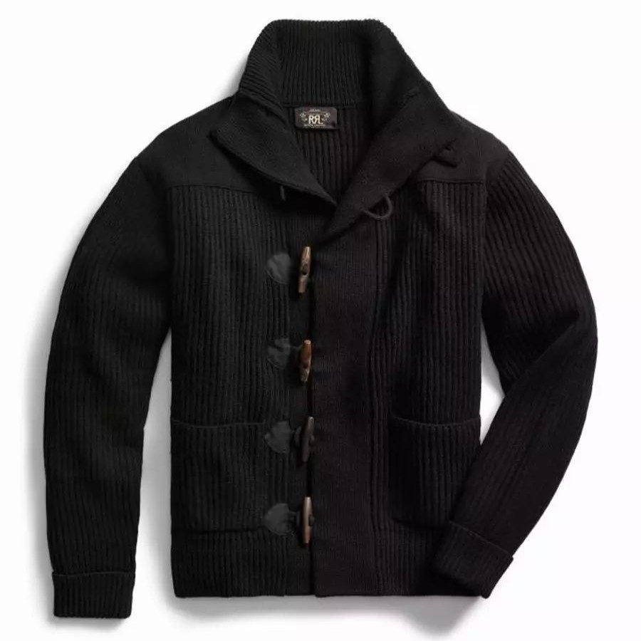 Clothing * | Wool Toggle Jumper Jacket Black Black