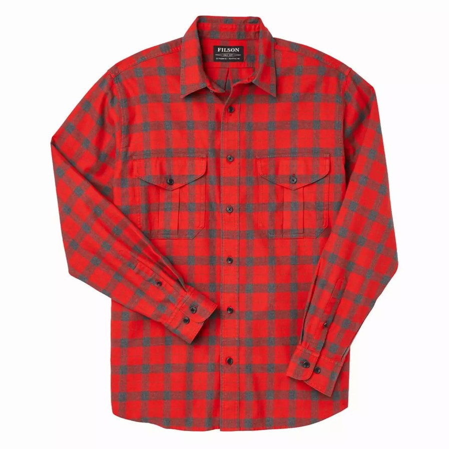 Clothing * | Lightweight Alaskan Guide Shirt Red Char Plaid Red Char Plaid