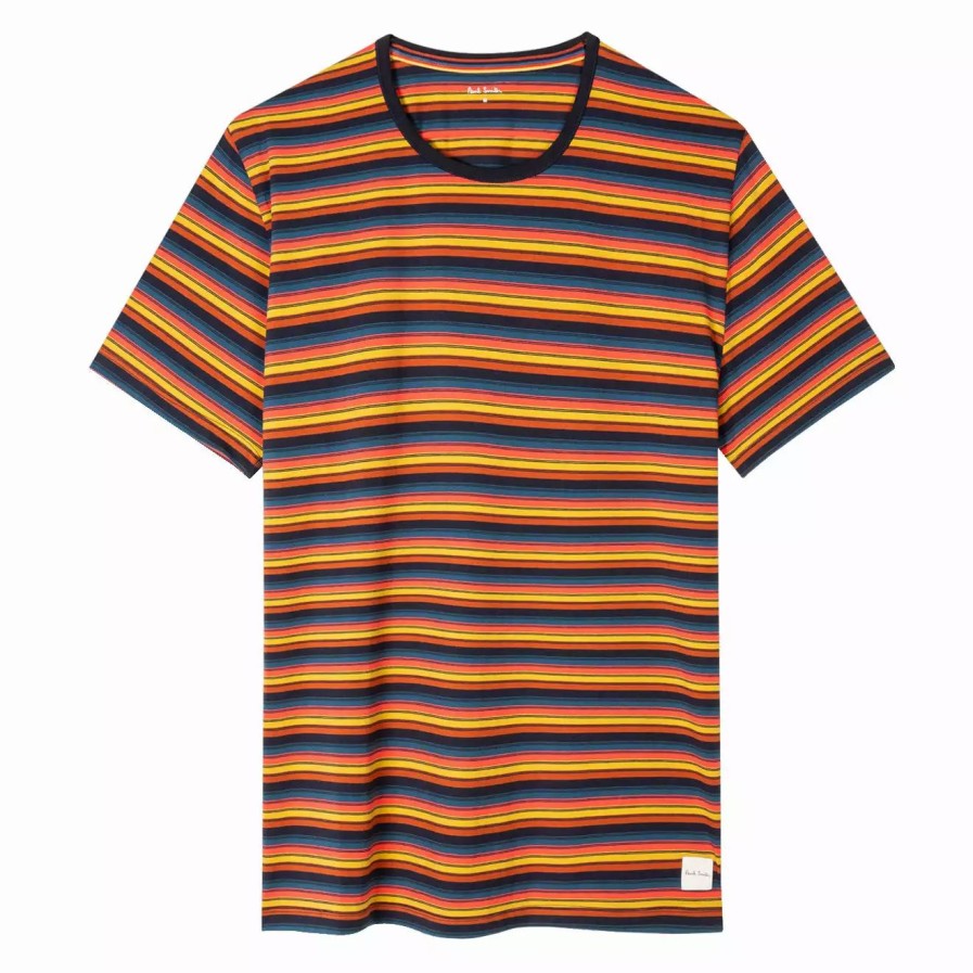 Clothing * | Short Sleeve Stripe T-Shirt Multi Multi