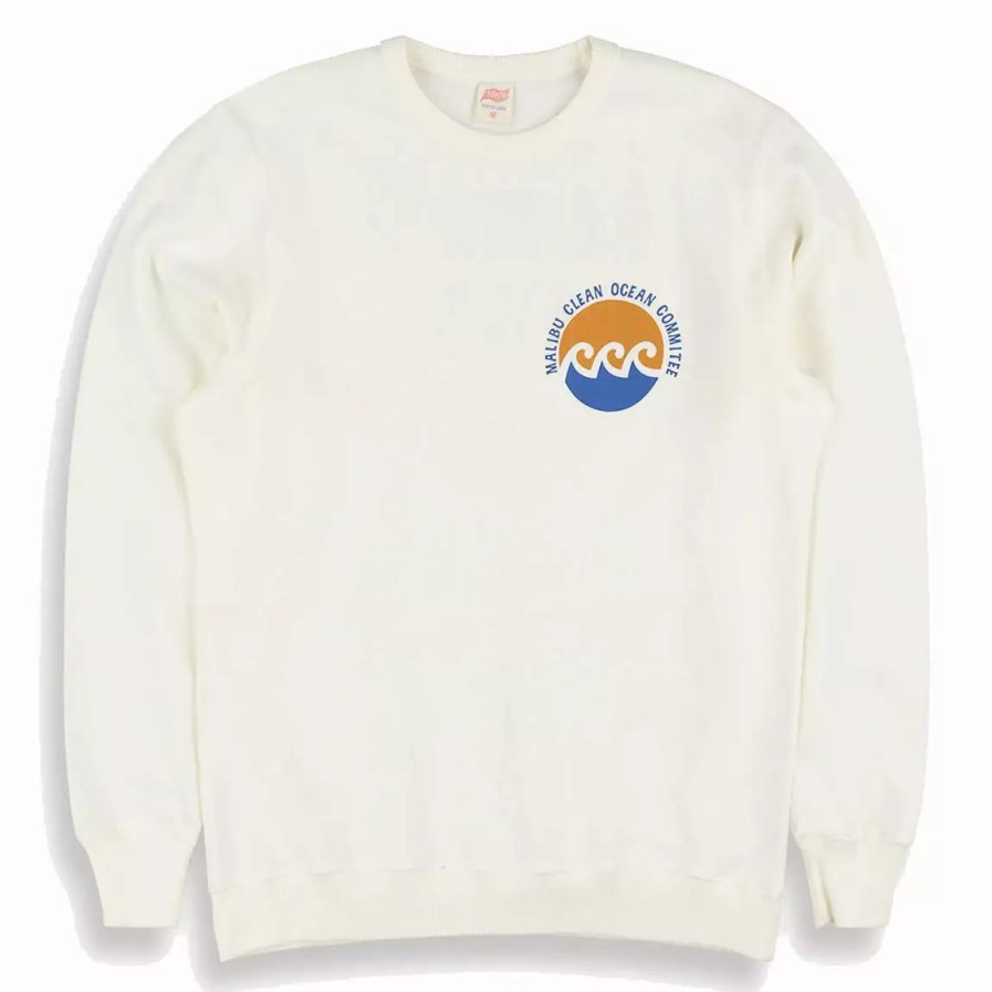 Clothing * | Clean Ocean Sweatshirt White White