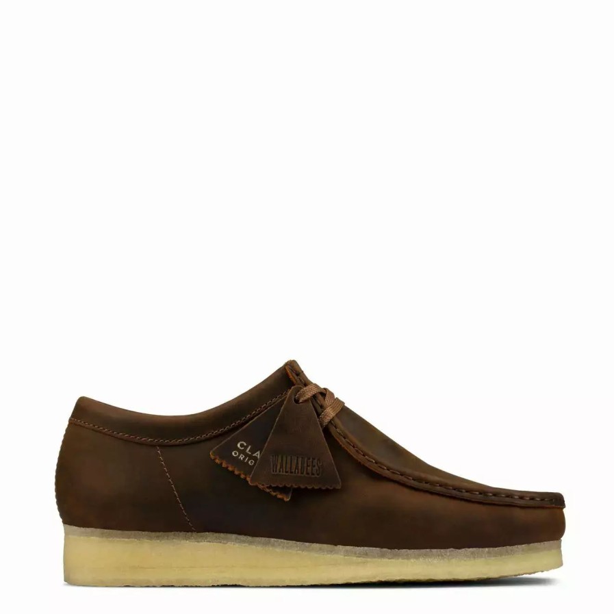 Footwear * | Wallabee Shoes Leather Beeswax Beeswax