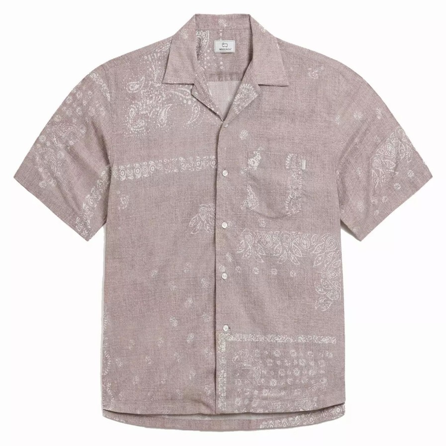 Clothing * | Bowling Shirt Paisley Beach Paisley Beach