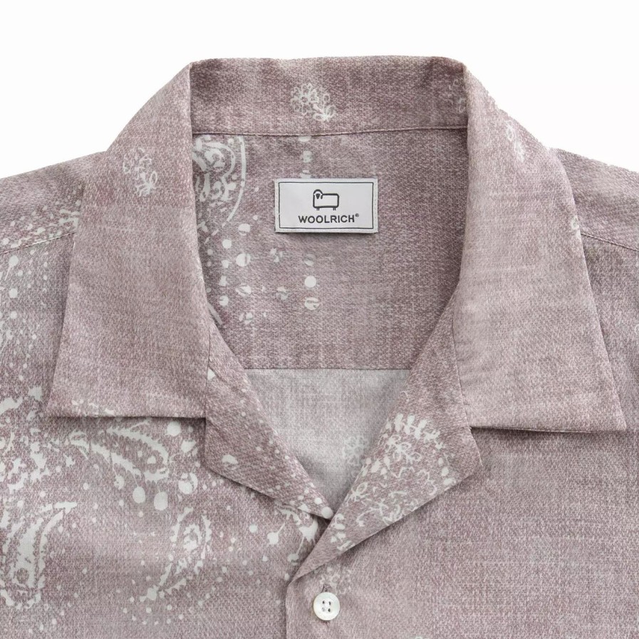 Clothing * | Bowling Shirt Paisley Beach Paisley Beach