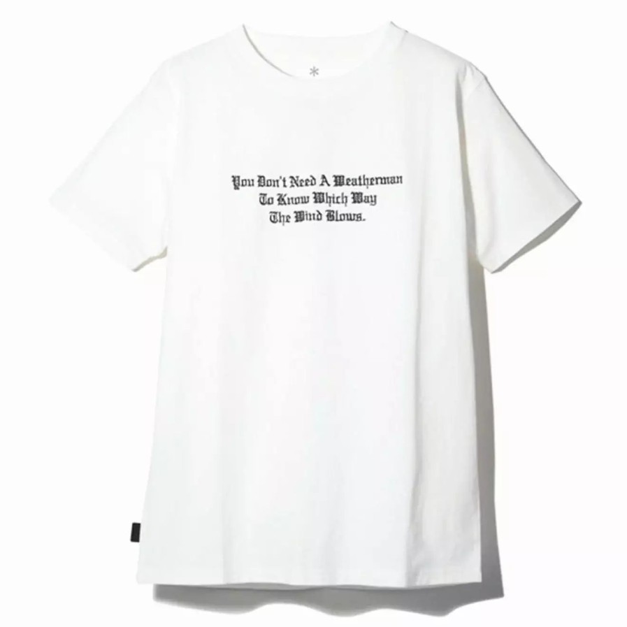 Clothing * | Typographical T-Shirt 4 White White