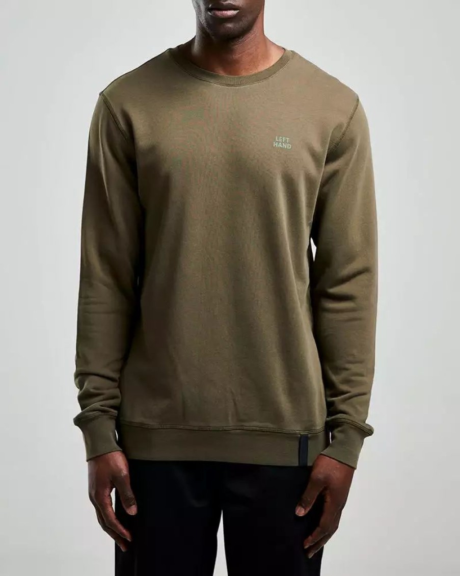 Clothing * | Crew Sweatshirt Olive Olive