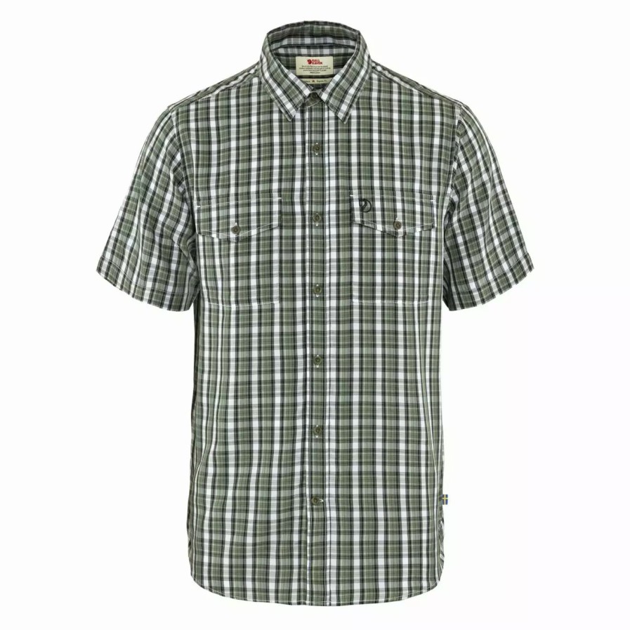 Clothing * | Abisko Cool Shirt Patina Green / Dark Navy Patina Green / Dark Navy