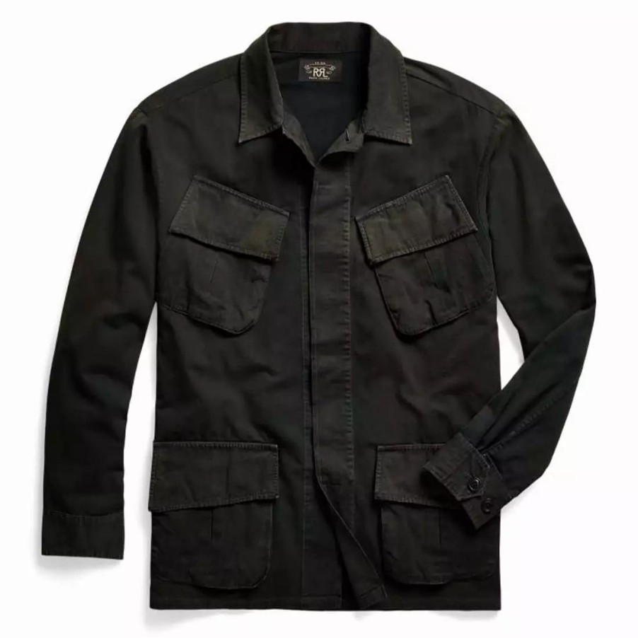 Clothing * | Thacker Pocket Overshirt Dark Grey Dark Grey