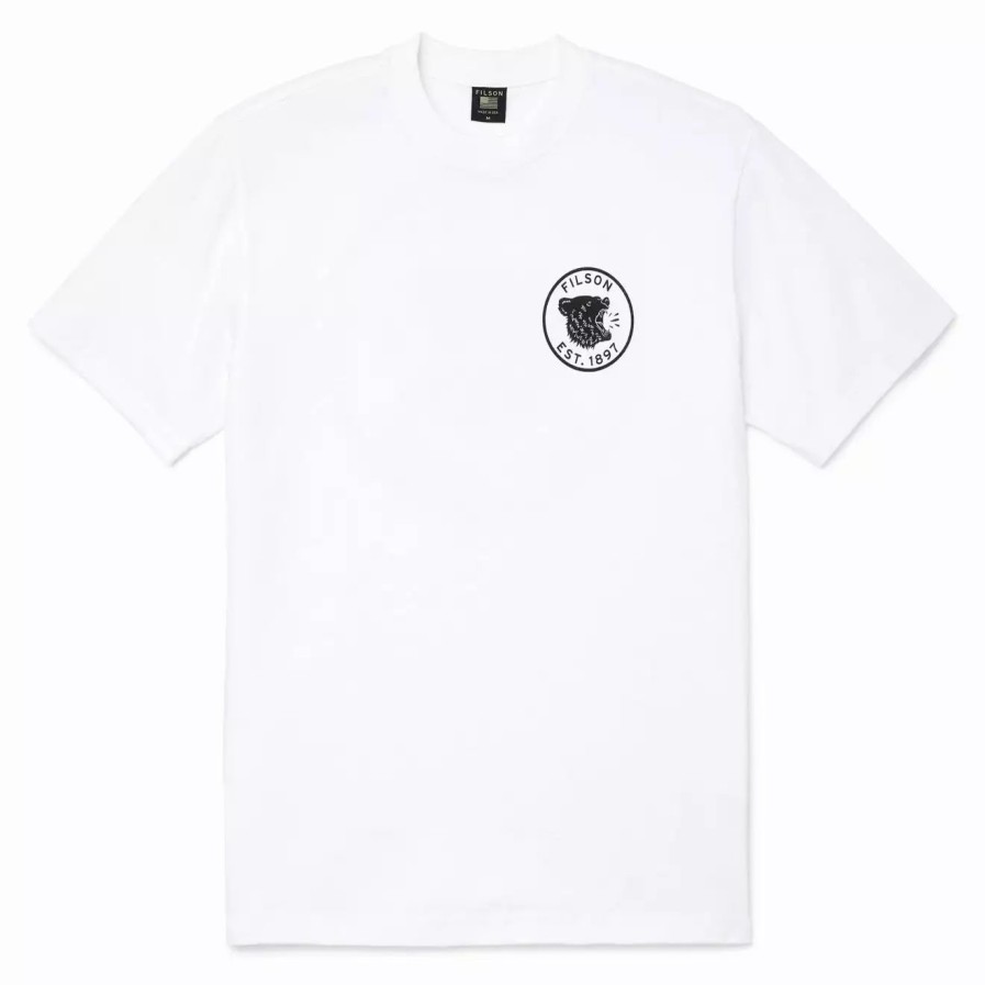 Clothing * | Ss Pioneer Graphic T-Shirt White Growl White Growl