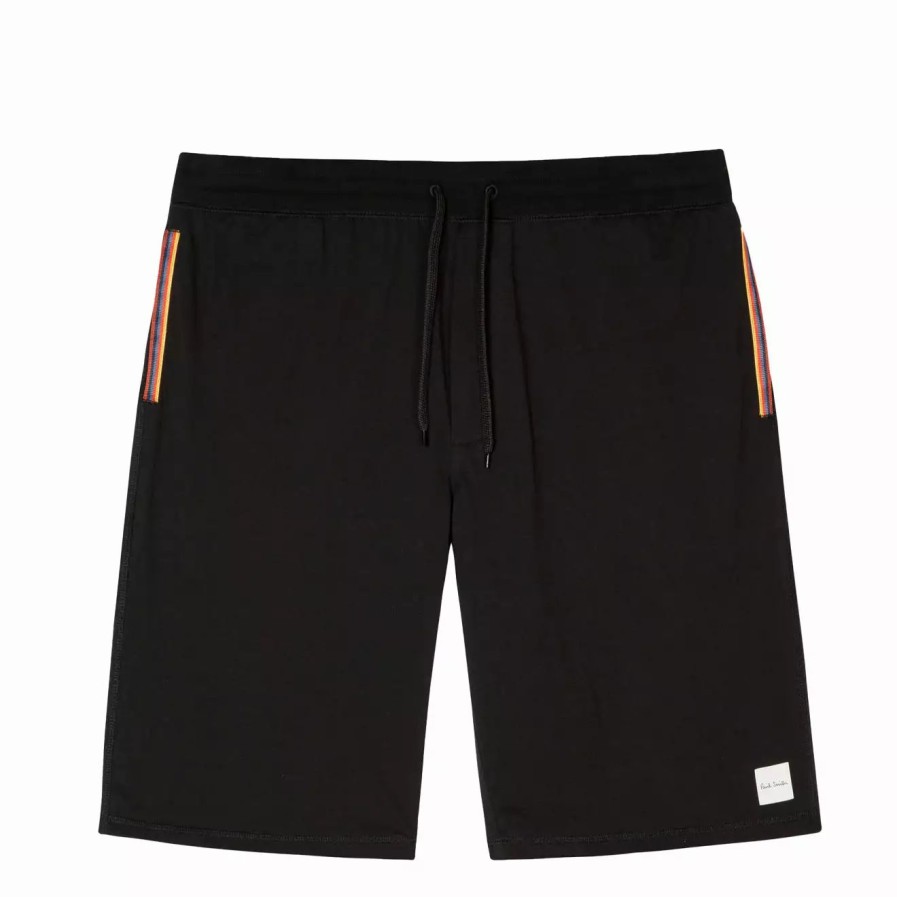 Clothing * | Jersey Cotton Lounge Shorts Black Black