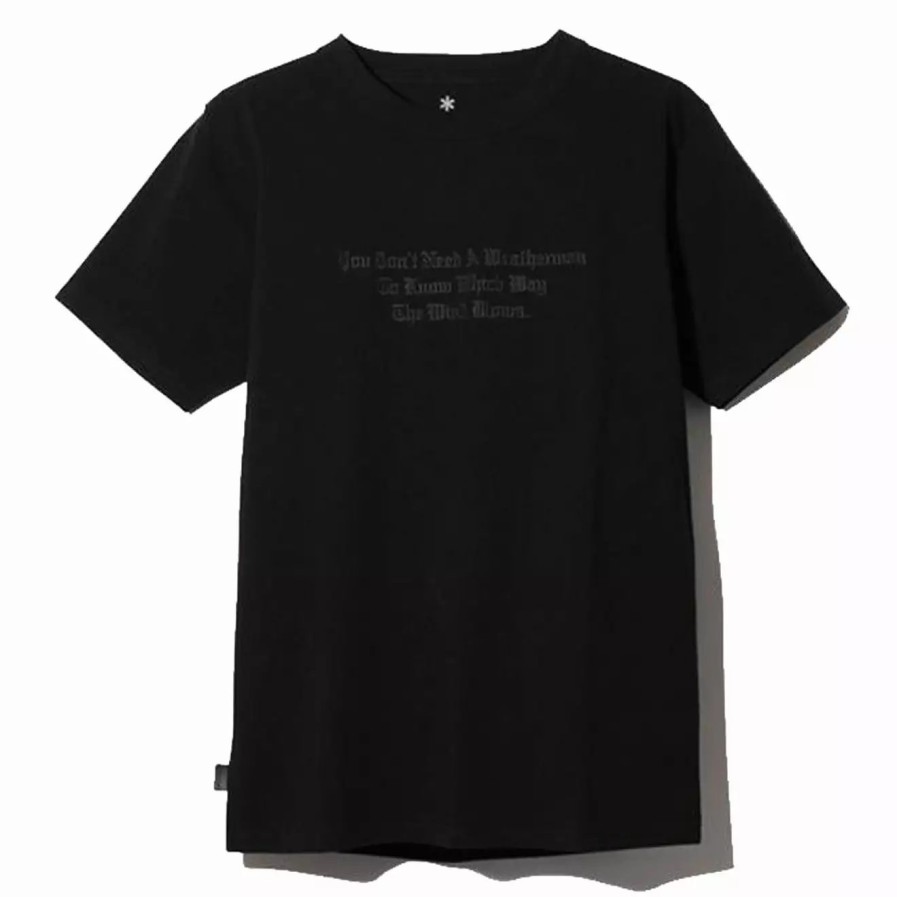 Clothing * | Typographical T-Shirt 4 Black Black