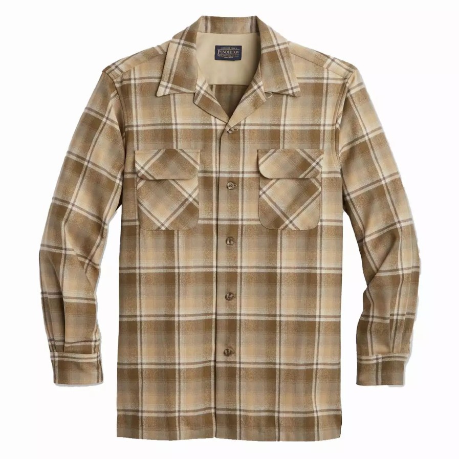 Clothing * | Board Shirt Olive / Tan Plaid Olive / Tan Plaid