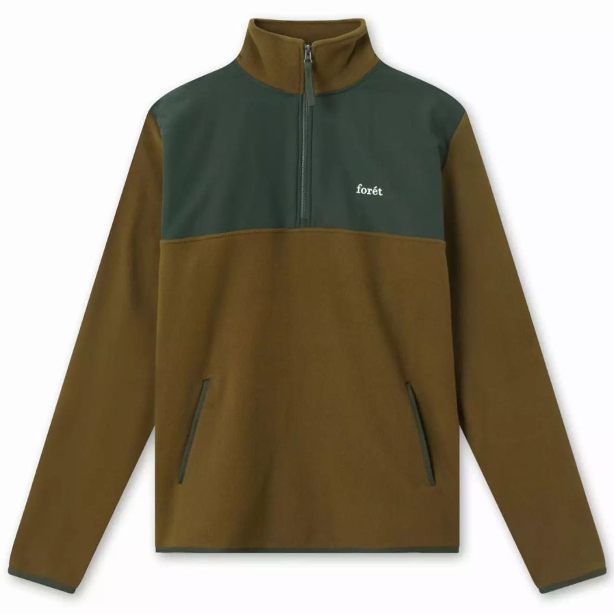 Clothing * | Hedge Half Zip Fleece Army Army